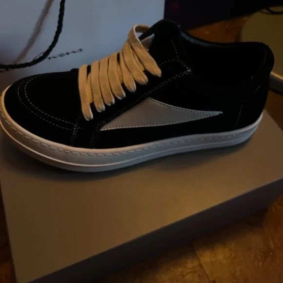 Rick Owens Strobe Vintage LowBlack Suede